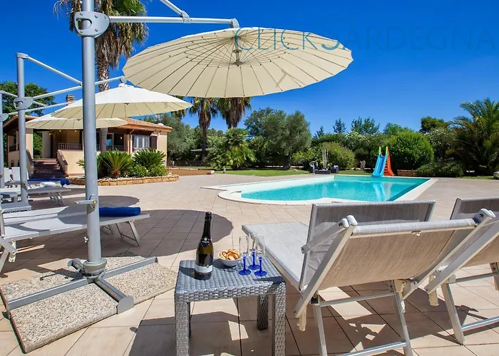 Clicksardegna Paradiso With Swimming Pool Large Garden And Tennis Court * Альгеро